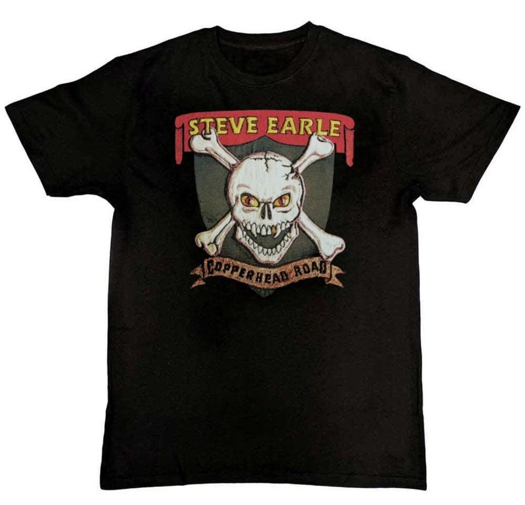 Retro Copperhead rOAD sTEVE EARLE Graphic Mens T-Shirt S-4XL