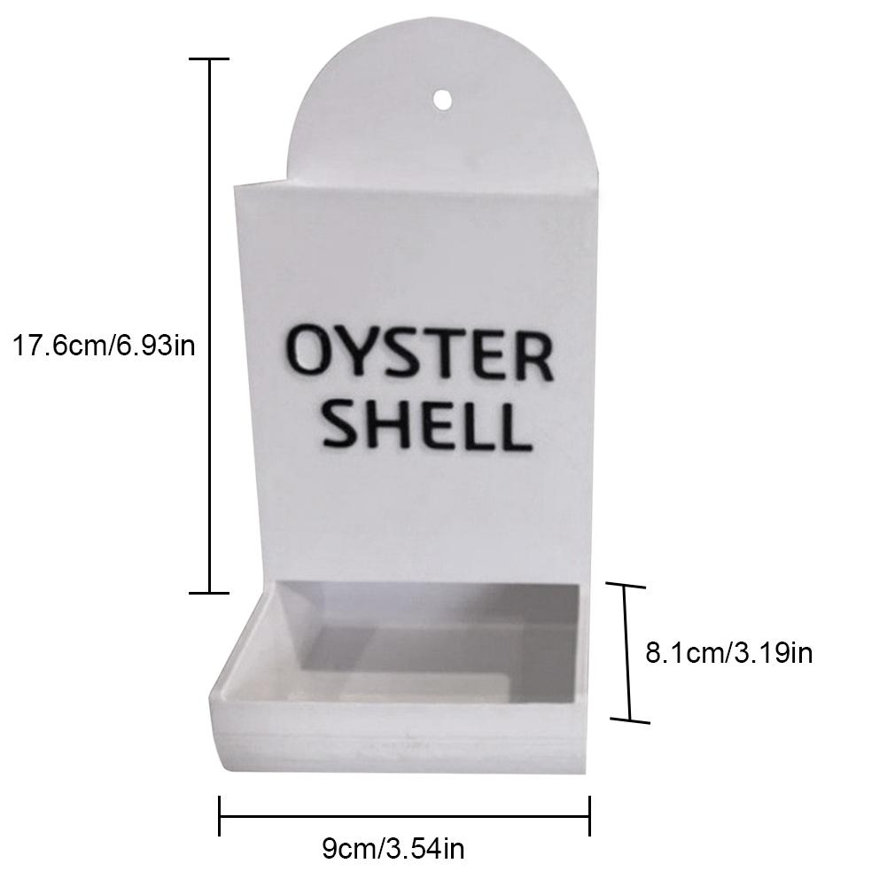 

Кормушка из ракушки устрицы Precision Nutrition Подвесная кормушка для кур Конструкция без отходов Автоматическая кормушка для кур Широкое горлышко для птицы