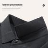 Men's Faux Two-Piece Fleece-Lined Thermal Polo Shirt
