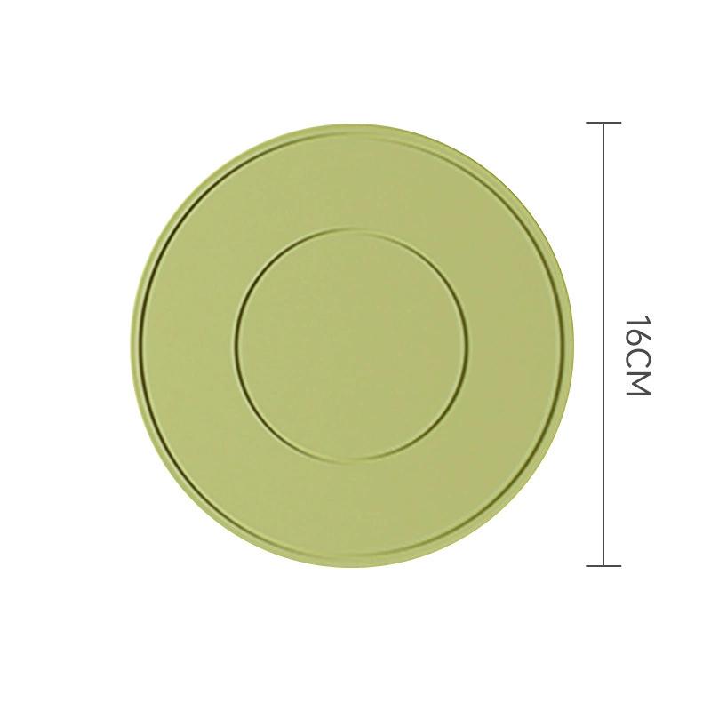 Silicone High Temperature Resistant Thickened Coaster Round Microwave Silicone Soft Placemat Insulation Pad Kitchen Tools