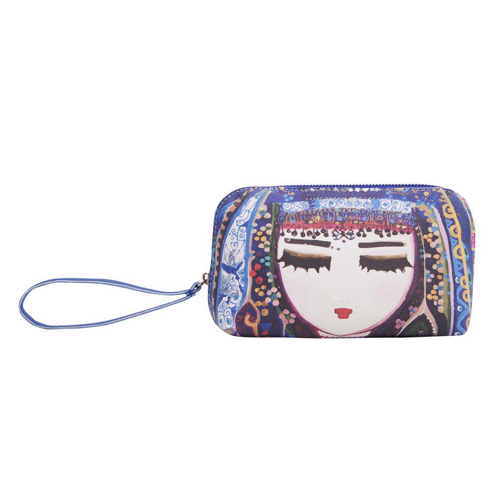 

BiggDesign Blue Water Make- Up Bag, Artificial Leather, Blue Color, Special Design