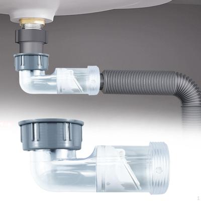 Spülbeckenablaufrohr Transparent Waschbeckenablauf für Wasseraufbereiter Geschirrspüler