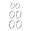Stylish Textured Hoop Earrings for Women - Elegant Gold & Silver Versatile Ear Accessories
