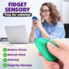 6PCS/set Sensory Worry Stones Fidget Toy Stress Reliever Anxiety Worry Stone Silicone Decompression Toys GZW