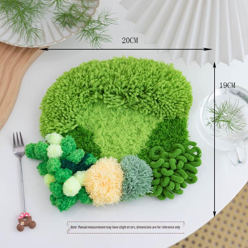 Moss Coaster Rug Kit: Beginner-Friendly Mori Style Doormat Gift Set
