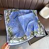 Classic Cashew Nut Simulation Silk Printing Silk Scarf Square Scarf High-end Shawl Sunscreen Neck Small Square Scarf Headscarf Women