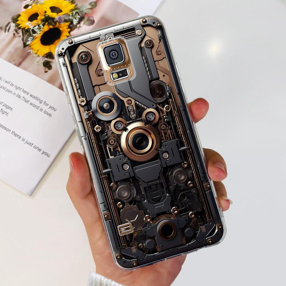 For Samsung Galaxy S5 Case G900F G900I i9600 S 5 Back Cover Cool Painted Soft Silicone Clear Phone Case For Samsung S5 Neo Coque
