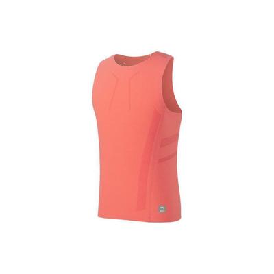 Champion Fitness Training Series Solid Color Round Neck Sleeveless Vest Men Vests Persimmon-Red 152230101-4