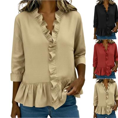 Modny damski kardigan z guzikami, top w stylu boho