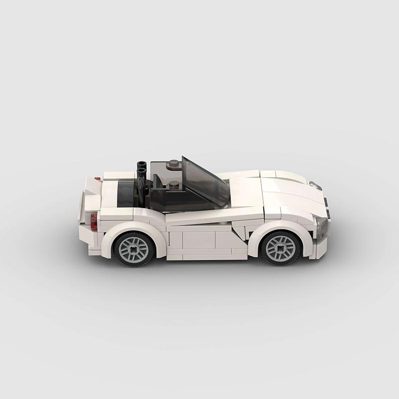 Z4 Convertible MOC Speed Car Super Race Vehicle Technical Model Building Block Racing Rally Sports Brick Toy Christmas Gift City