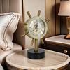 Silent Table Clock Antiqued Brass Desk Clocks Modern Luxury Office Metal Clock Tabletop Living Room Decoration and Accessories