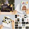 24 Pcs 3D Birthday Card with Envelope 3D Cake Birthday Card Greeting Cards for Husband