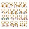 Fashion Multi-Element Diy Earrings Stainless Steel Gold-Plated Light Luxury High-End Earrings Jewelry Women