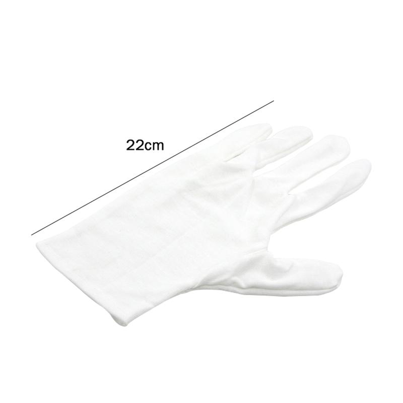 4Pcs/Set White Cotton Fire Magic Gloves With Flame Design For Magic Tricks And Performances