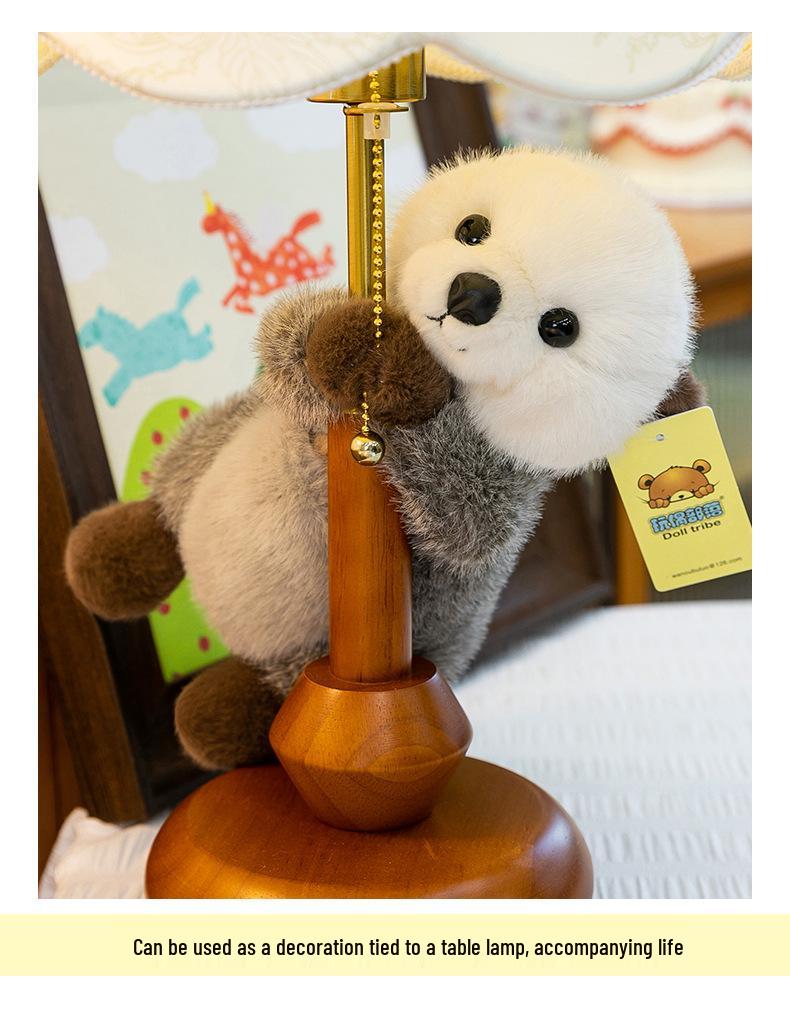 Adorable Sea Otter Plush Toy - Fluffy and Warm Children's Zoo Doll