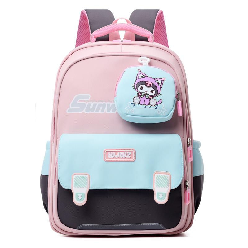 Book Bags for Primary School Students In Grades 1-3 Large-capacity Casual Cartoon School Bags for Men and Women To Reduce the Burden of Backpacks