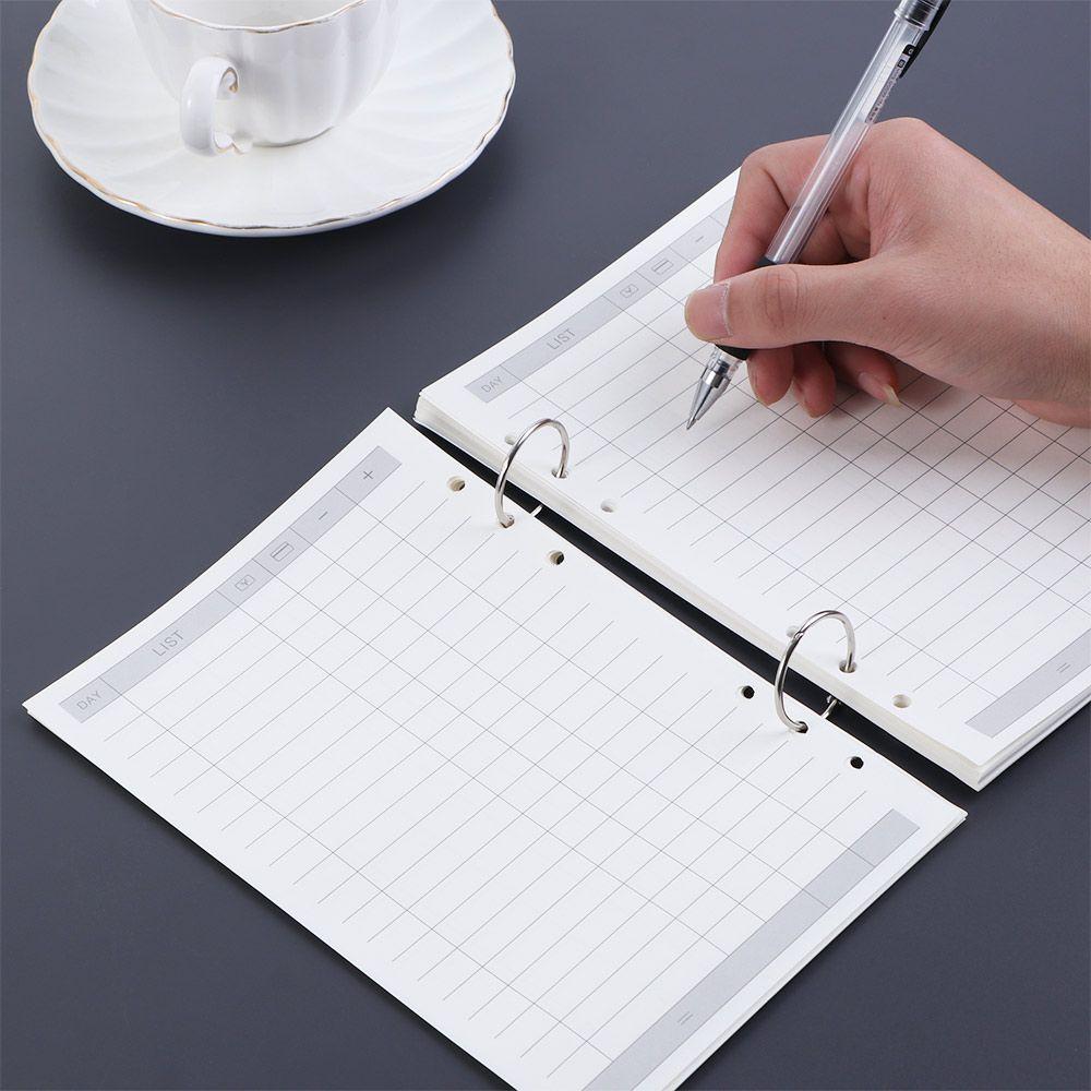 Stationery Spiral Binder Dot Line A5 A6 A7 45 Sheets Notebook Refill Loose Leaf Inner Page Binder Inside Page Paper Refill