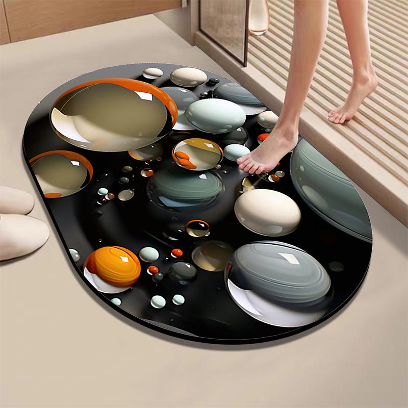 Diatom Absorbent Quick-Dry Non-Slip Bathroom Floor Mat