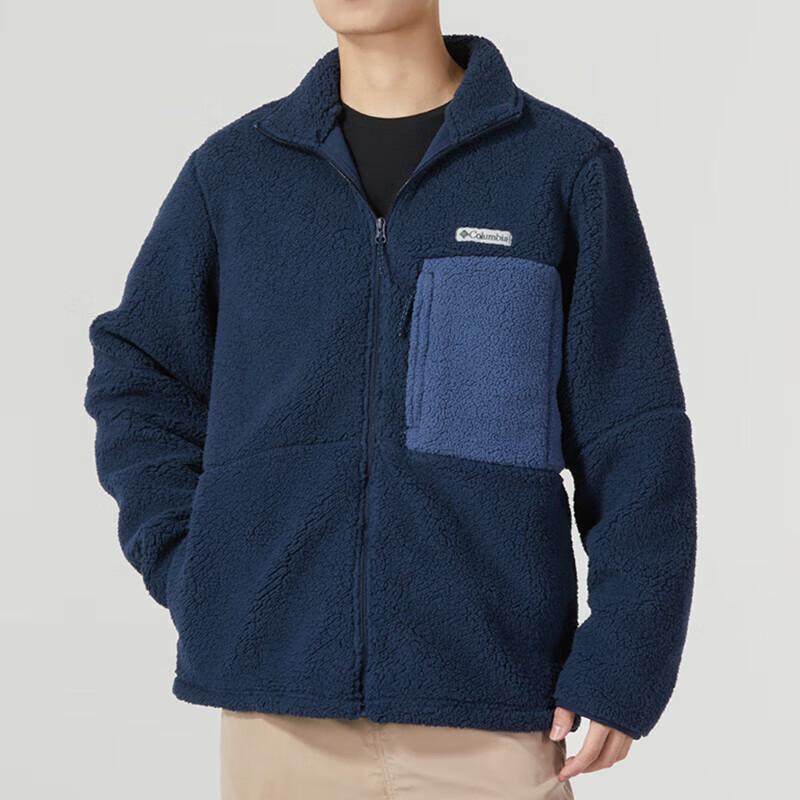 Columbia Men s Stand-Up Collar Warm Fleece Jacket AE0790 S