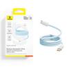 Kabel Przewód Samoczynnie Układający Się Usb-C Dynamic 4 Pro 100W 1M - Niebieski