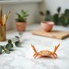 Creative Crab Pen Holder Weightlifting Crabs Pen Stand Storage Rack, Office Desktop Decoration, Pencil Holders Desk Supplies Holders and Dispensers,