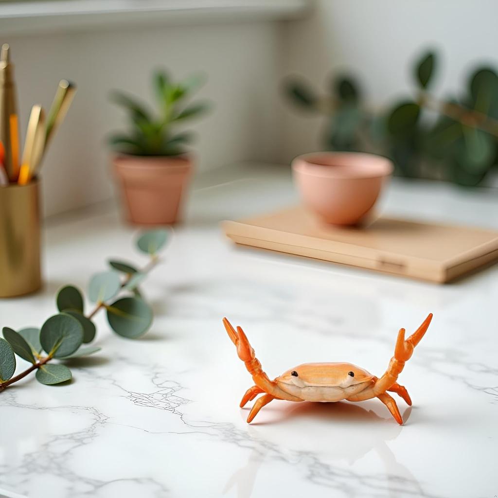 Creative Crab Pen Holder Weightlifting Crabs Pen Stand Storage Rack, Office Desktop Decoration, Pencil Holders Desk Supplies Holders and Dispensers,