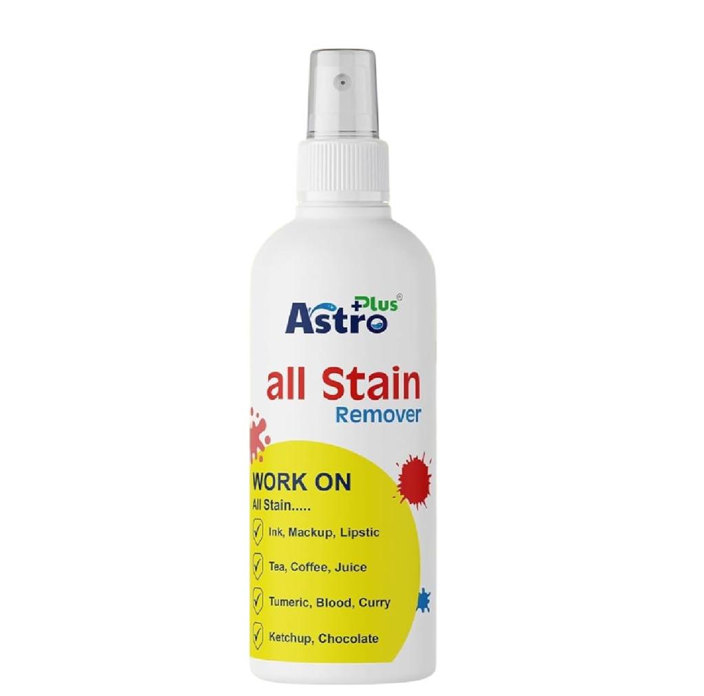 Astro Plus+ 100ml Spray Quitamanchas para Ropa y Tapicería - Limpiador Eficaz de Grasa y Suciedad para Todos los Tipos de Tejido