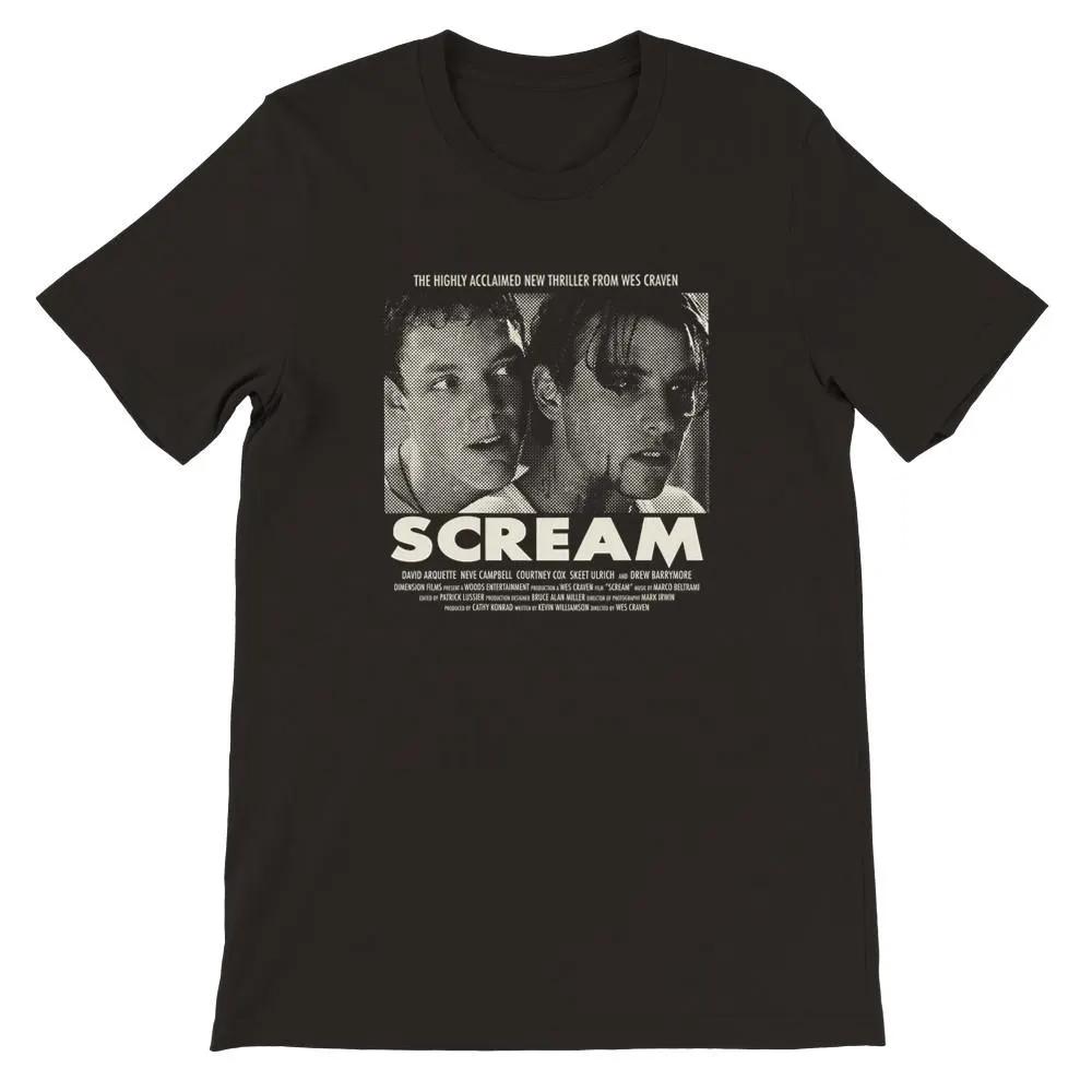 Scream Movie Vintage Shirt Halloween Horror TShirt Horror Movie Shirt No You Hang Up Scream Movie Shirt Wes Craven Shirt Design S