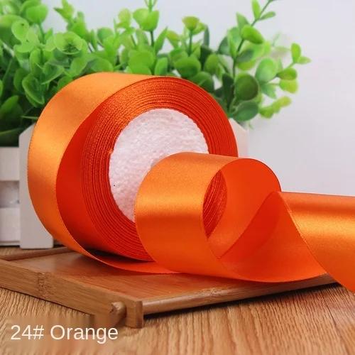 25Yards/Roll 6mm 10mm 15mm 20mm 25mm 40mm 50mm Silk Satin Ribbons for Gift Packing Christmas Party Decoration Fabric Crafts DIY