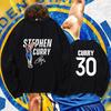 Curry No. 30 Long-sleeved T-shirt Men's and Women's Spring and Autumn Clothing Youth Trendy Brand Pure Cotton Loose Shoulder Bottoming Shirt