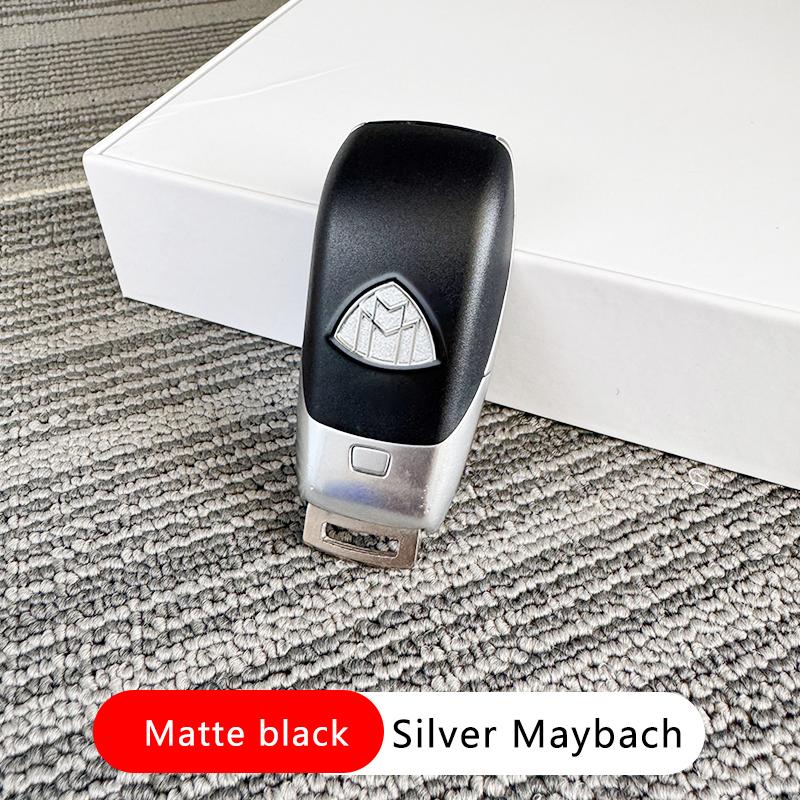 for Black Silver AFFALTERBACH Maybach Brabus Car Key Remote Accessories Key Case Shell Protective Sticker For Mercedes Benz AMG UYE6