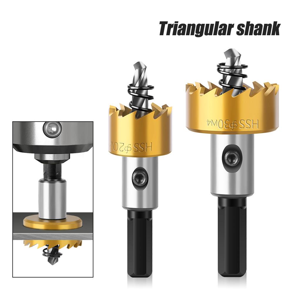 5Pcs Carbide Tip HSS Drill Bit Hole Opener High Speed Steel Hole Saw Cutter Drill Bits Stainless Steel Metal Alloy