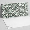 Printed Vinyl Wall Panel for Dining Room 100x50 cm Pattern with Plant Motifs
