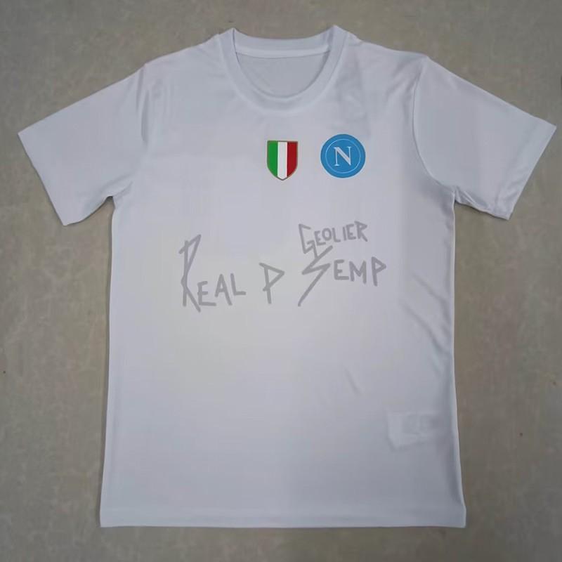 Maglia da Calcio Napoli 2023-24 Casa Trasferta Portiere Edizione Campione Commemorativa Cotone