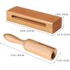 Toyvian 2 Sets of Beech Wood and Clapper Tubes with Mallets, Compact Percussion Instruments for Music Classes and Storytelling