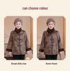 Women's Winter Genuine Leather Coat with Mink Collar - Elegant, Fur-Lined Outerwear for Middle-Aged and Elderly Ladies