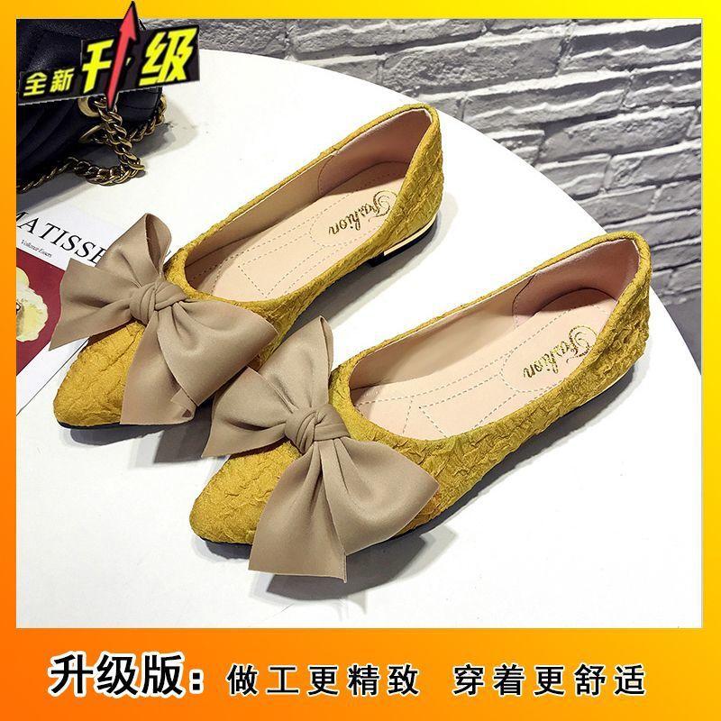 Versatile Flat Bow Fairy Gentle Shoes 2025 Spring/summer New Pointed Toe Single Shoe Women