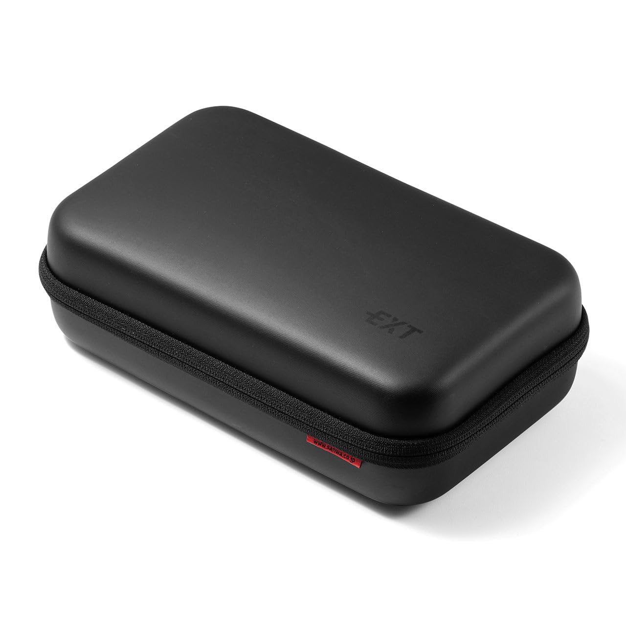 Sanwa Direct Gadget with Trip Convenience Item Storage Pouch for Mobile Large Black Pouch, Semi-Hard, Dividers, Travel/Business Mouse, Cables, чёрный