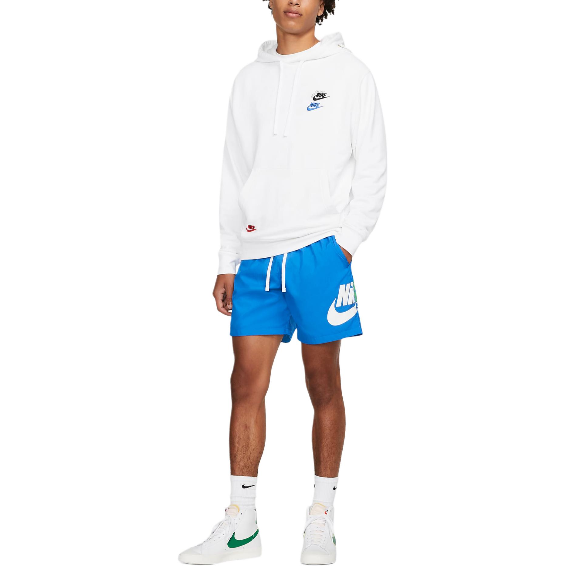 

Nike Спортивная одежда Sport Essentials+ Удобные Стильные Мягкие Брюки-капри Повседневные шорты Мужские шорты Сигнально-синий Светло-искрящийся-зеленый DD4799-403 L