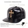 Unisex Cross Label Python patterned Leather Hip-hop Hats Spring Autumn Outdoor Adjustable Casual Baseball Caps Sunscreen Hat