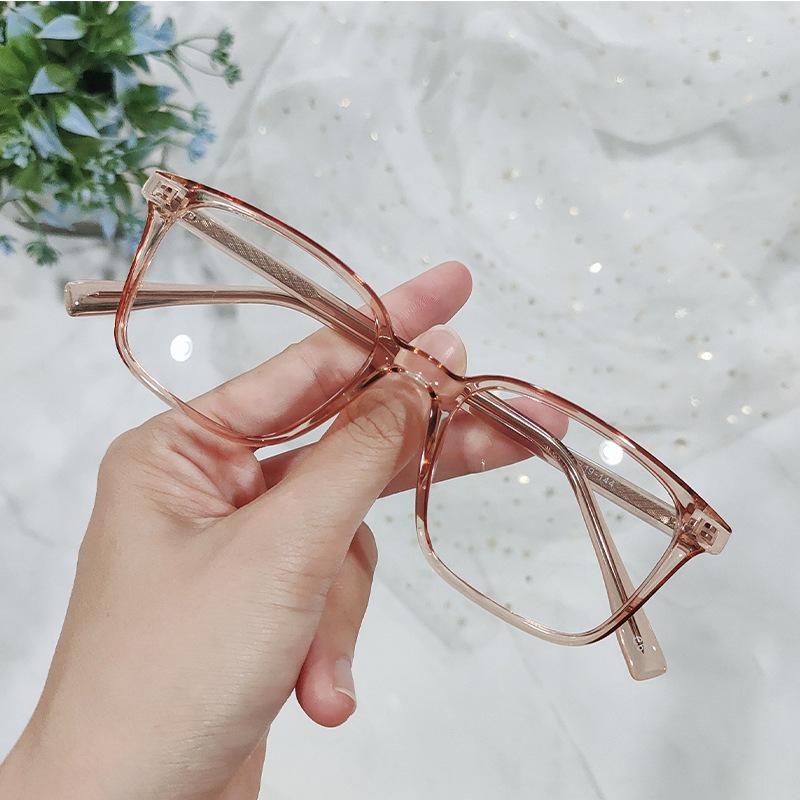 Kann mit Myopie Quadratisch Klassisch Flachspiegel Blaulichtschutz Einfach Dekorativ Kleiner Rahmen TR90 Einsatz Brillenrahmen Ultraleicht