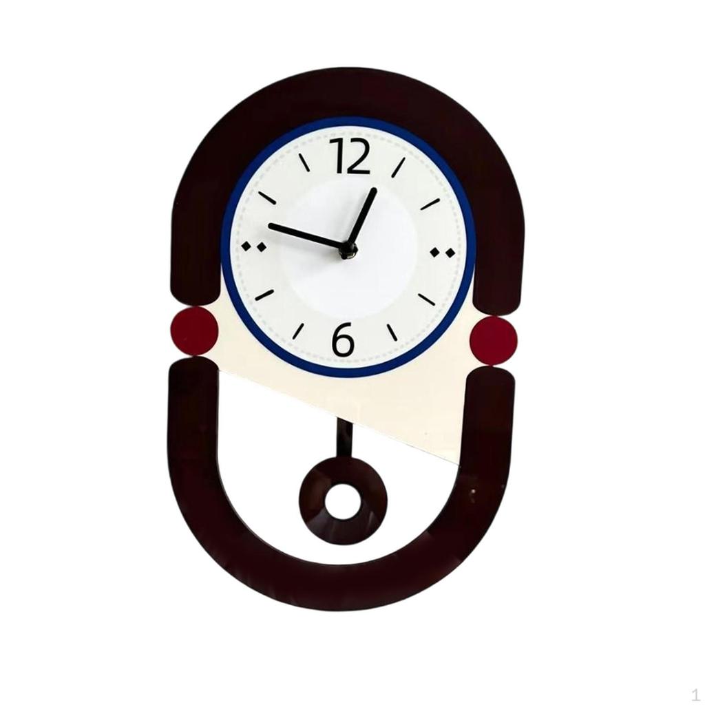 Wall Clock Acrylic Adorable Mute Modern Easy to Install Creative Decorative for Home Kitchen Bedroom