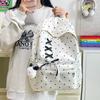 Schoolbag high-value girl schoolbag junior high school students high school students new niche polka dot backpack lightweight versatile travel 
