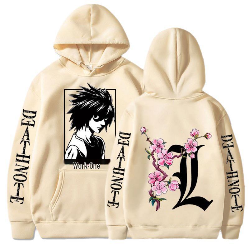 Death Note L Velvet-Padded Unisex Anime Hoodie Sweatshirt