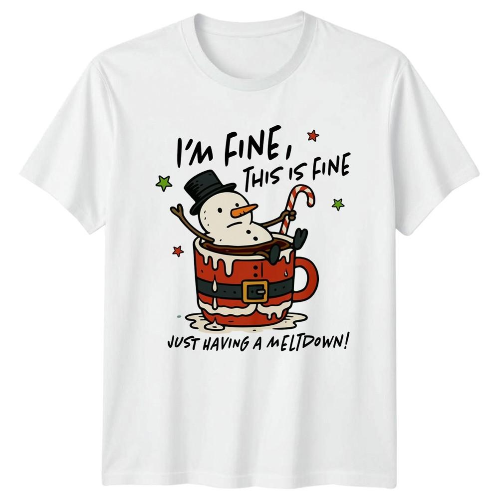 Im Fine This Is Fine Just Having A Meltdown Christmas Humour Holidays Unisexs Unisex S
