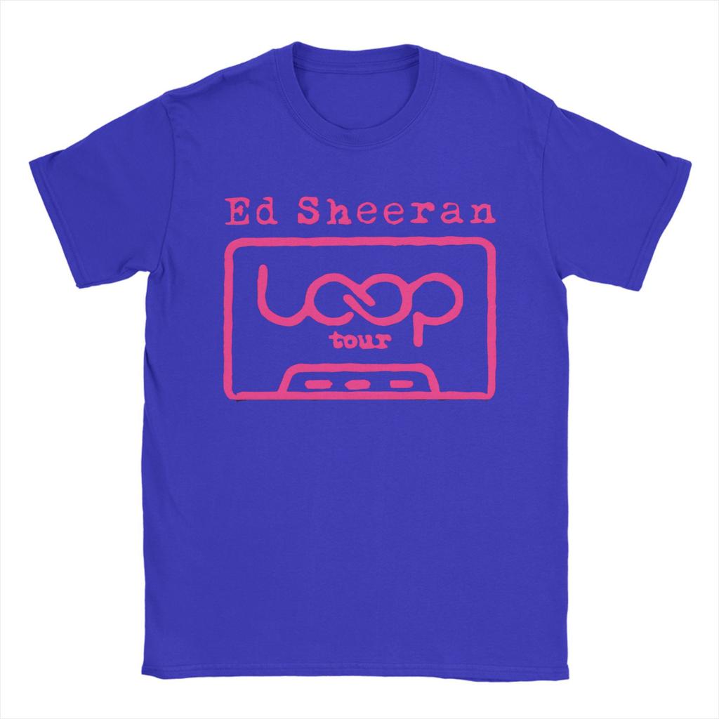 Ed Sheeran Loop Tour Tshirt Beach Cotton T Shirts For Man Novelty Design Tee Shirt Shortsleeved Y2k Fun Top Tees