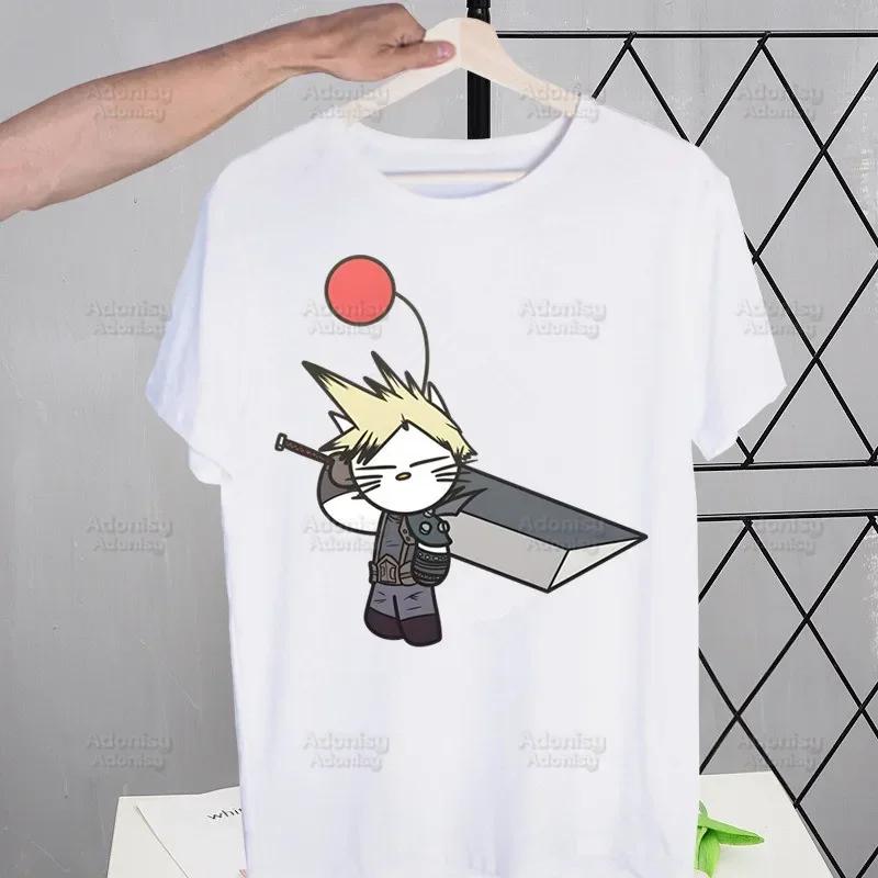 Final Fantasy Anime Shinra Men Hip Hop Streetwear Print T Shirt Harajuku TShirts Short Sleeve Fashion Casual T-Shirt Tops Tees