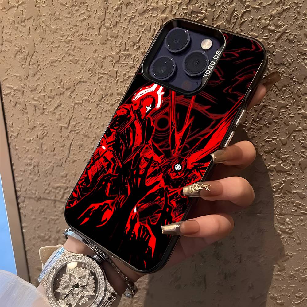 U-Ultrakill Siyah Şeker Mat Kapaklı iPhone 17,16,15,14,13,12,11,Mini,Pro,E,SE4,XS,MAX İçin