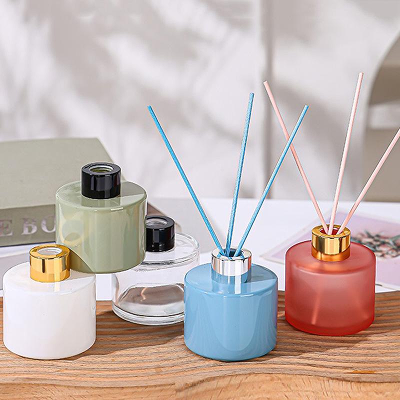 Sticlă de sticlă goală pentru aromaterapie de 150 ml, Sticlă difuzor de parfum cu ratan, Difuzor de parfum, Recipient de sticlă pentru decorul casei