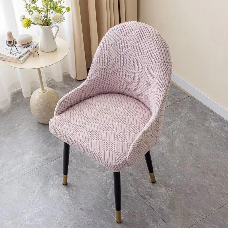 

Latest Chair Cover for Home Use with Armrests and Full-inclusive Dining Chair Cover Curved Chair Cover Thickened Stool Cover Universal 38*38*36cm